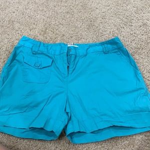 Turquoise shorts by bamboo traders
